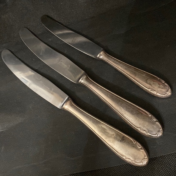 Vintage BMF 90 ROSTFREI German Silver Plated butter knife & spreader -1950’s - Picture 4 of 5